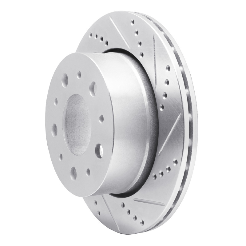 Ram Promaster 2500 Brake Rotor (1) - Rear Right - R1 Concepts - Drilled & Slotted - Silver - `14-`21